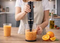 Blender Multifuncțional RAF 5 în 1 cu Tocător, Tel și Recipient Gradat