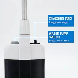 Duș Portabil de Camping cu Robinet Incorporat – Reîncărcabil USB, pentru Interior și Exterior - imagine 8