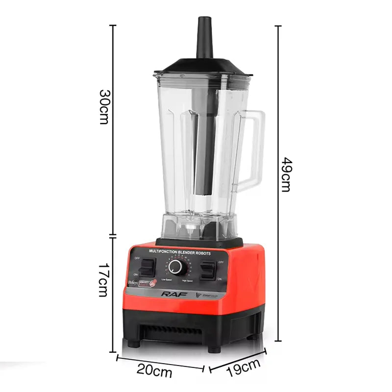 Blender Profesional 1800W, Vas 2.5L, 6 Lame din Inox, Control Variabil al Vitezei și Funcție Pulse - imagine 3