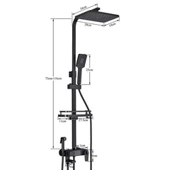 Coloană de Duș Premium cu Afișaj Digital LCD și 5 Funcții