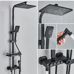 Coloană de Duș cu Termostat 4 Funcții pentru Confort și Siguranță