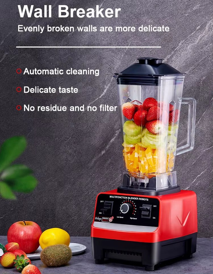 Blender 2-în-1 2000W cu Lame din Oțel Inoxidabil și Recipient de 2L - imagine 2