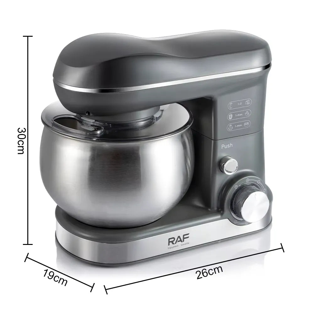 Mixer Planetar 8L, 1800W, Bol din Inox, 6 Viteze, pentru Frământare, Mixare și Batere - imagine 7