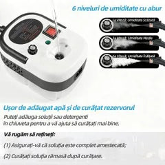 Aparat de Curățat cu Abur, 2500W, Rezervor 1L, 14 Accesorii, Presiune Înaltă,