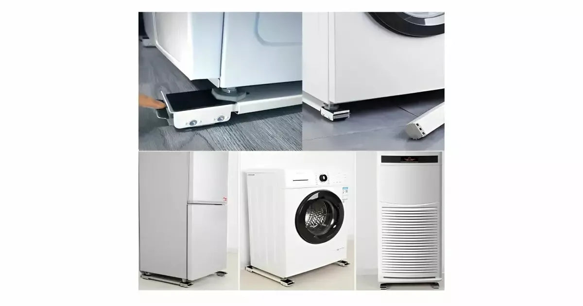 Set 2 Suporturi cu Roți pentru Mutarea Mobilei și Electrocasnicelor, Lungime Reglabilă, Capacitate Mare de Încărcare - imagine 3