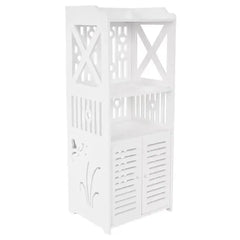 Dulap baie impermeabil 90cm cu rafturi deschise alb