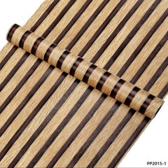 Tapet Autoadeziv Riflaj Decorativ, 45 cm x 10 m, Aspect Lemn 3D, pentru Mobilier, Pereți și Uși
