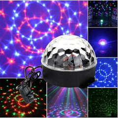 Proiector Disco LED Magic Ball cu Telecomandă și Redare Audio MP3