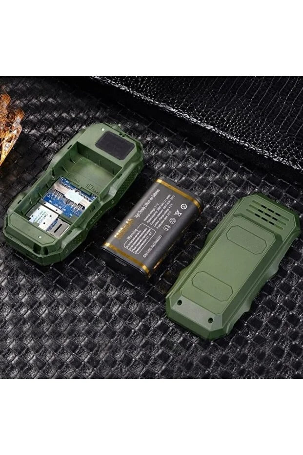 Telefon Militar Rezistent, Dual Sim, Baterie 13000 Mah, Display Color, Lanterna, Rezistent La Socuri - imagine 4