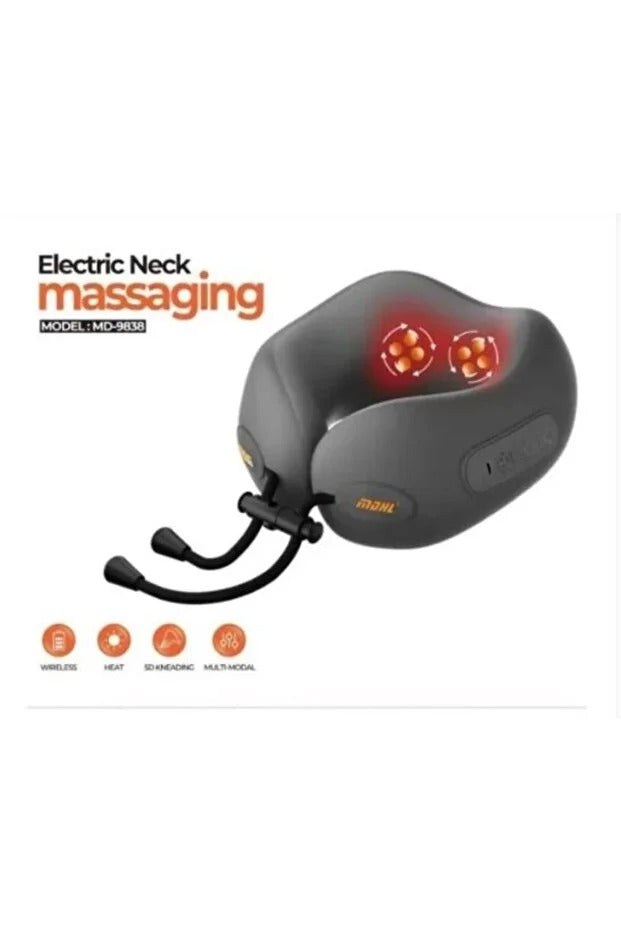Perna de masaj cervical electrica cu functie de incalzire pentru relaxare profunda - imagine 2