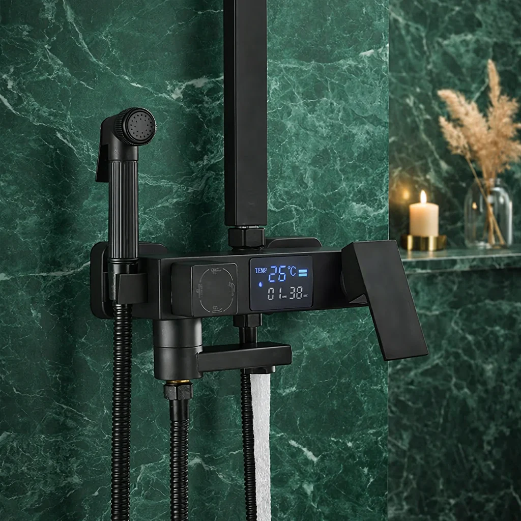 Coloană de Duș Premium cu Afișaj Digital LCD și 5 Funcții - imagine 2