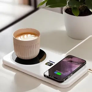 Încălzitor Electric pentru Cană cu Încărcare Wireless – Control Inteligent al Temperaturii