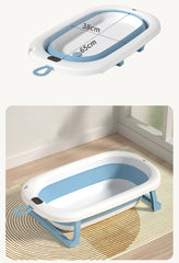 Cădiță Pliabilă pentru Bebeluși cu Termometru Digital și Design Ergonomic