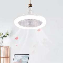 Ventilator de Tavan cu LED, Dulie E27, 30W, 3 Trepte de Viteză, Telecomandă Inclusă