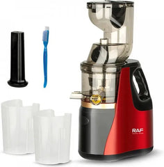 Storcător de Fructe și Legume prin Presare la Rece, 150W, Sistem Slow Juicer, Recipient Suc și Pulpă