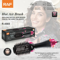 Perie cu Aer Cald 6 în 1, 1200W, pentru Uscare, Îndreptare, Ondulare și Volum, 6 Accesorii