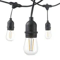 Ghirlandă Luminoasă Exterior 10m cu 10 Becuri LED E27 pentru Terasă și Grădină