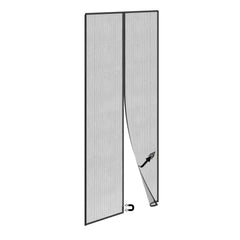 Plasă Ușă Magnetică Anti-Țânțari 210x100 cm, Montaj Rapid