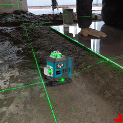 Nivelă Laser Profesională 3D cu 16 Linii Verzi – Precizie Ridicată și Autonivelare