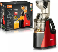 Storcător de Fructe și Legume prin Presare la Rece, 150W, Sistem Slow Juicer, Recipient Suc și Pulpă
