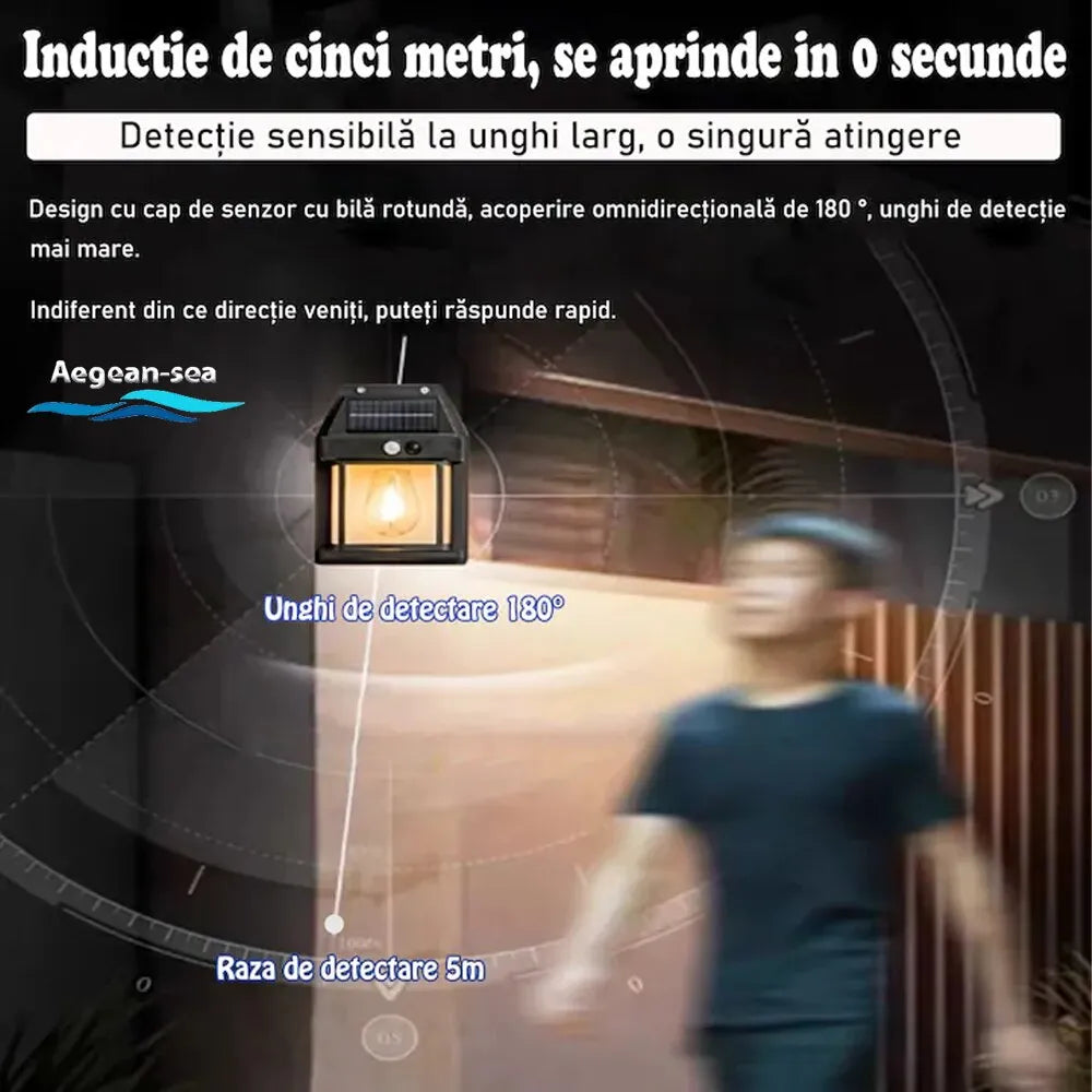 Lampă Solară Exterior LED IP65 Impermeabilă pentru Grădină și Terasă - imagine 5