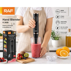 Blender Vertical 800W cu 4 Lame Inox, Funcție Crush Ice, 15000 RPM