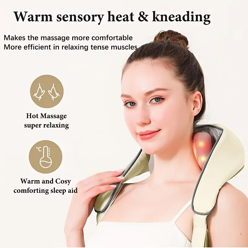 Aparat masaj cervical pentru relaxare musculara si confort zilnic - imagine 6