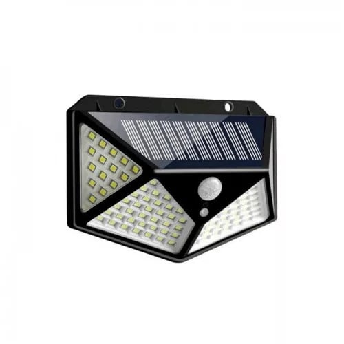 Lampă Solară 100LED de Perete cu 4 Fețe cu Senzor de Mișcare - Promagg.ro