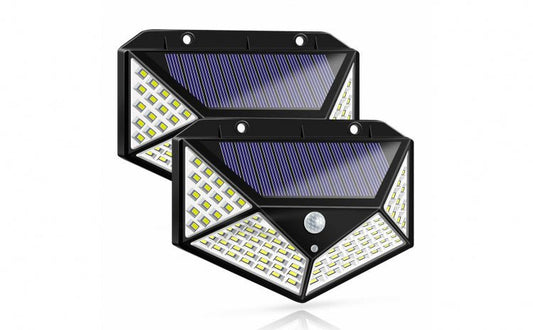 Lampă Solară 100LED de Perete cu 4 Fețe cu Senzor de Mișcare - Promagg.ro