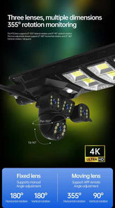 Lampa Solară LED + Cameră de Supraveghere WiFi – Iluminare și Securitate Inteligentă - Promagg.ro