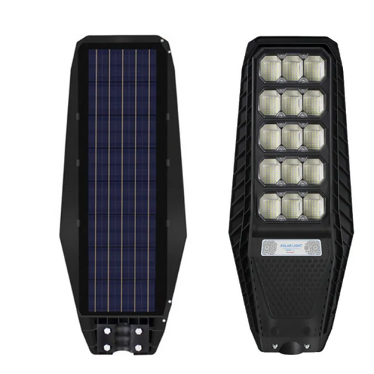 Lampă Solară Stradală 500W cu 15 Casete LED și Baterie 24000mAh