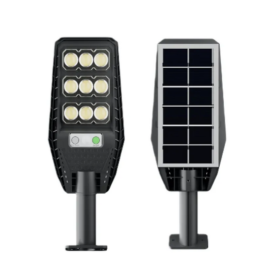 Lampa Solara Stradala Jortan 300W cu Telecomanda si Senzor de Miscare, 9 Casete, IP66