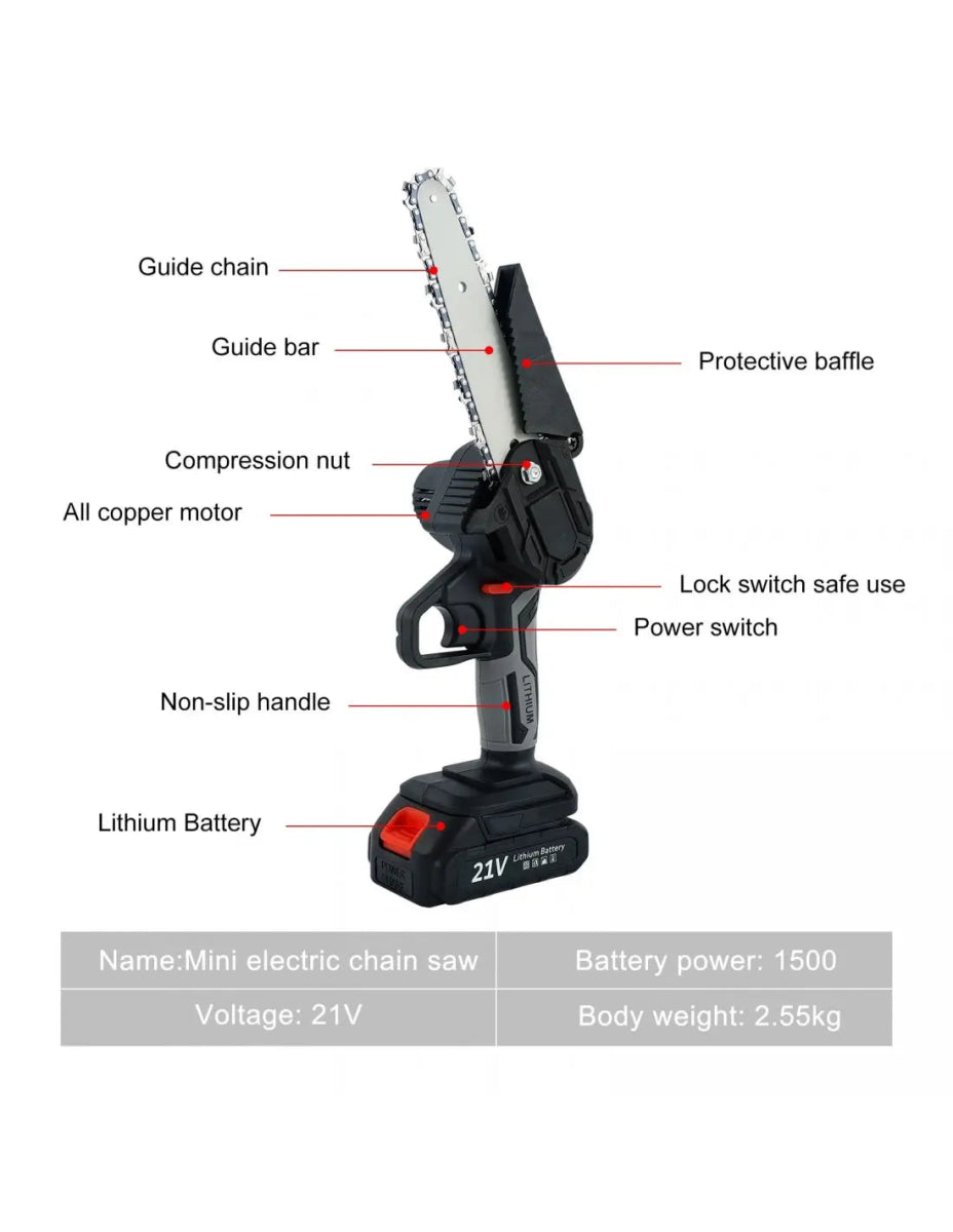 Mini Fierăstrău cu 2 Acumulatori 48V - Promagg.ro