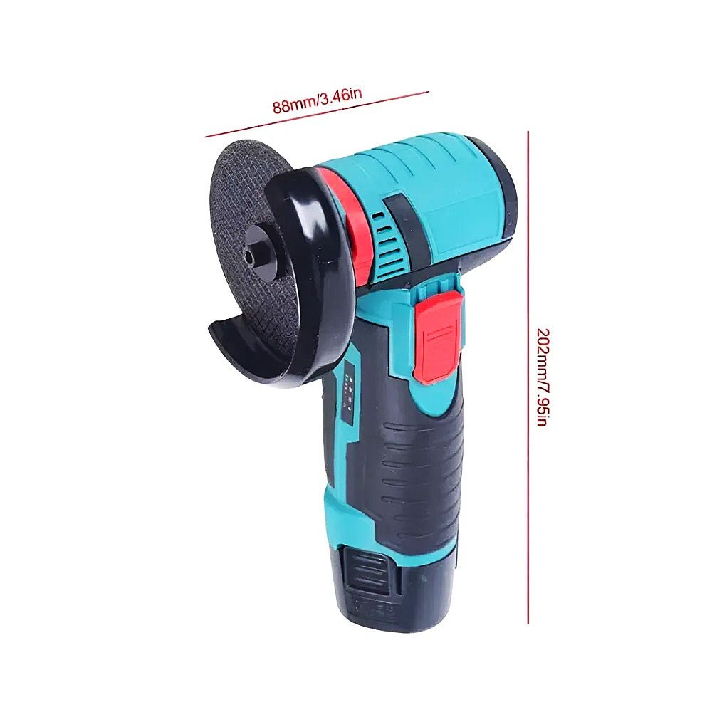 Mini Polizor Flex Unghiular Portabil 36V 19500RPM 2 Acumulatori 2Ah 5 Discuri de Tăiere - Promagg.ro