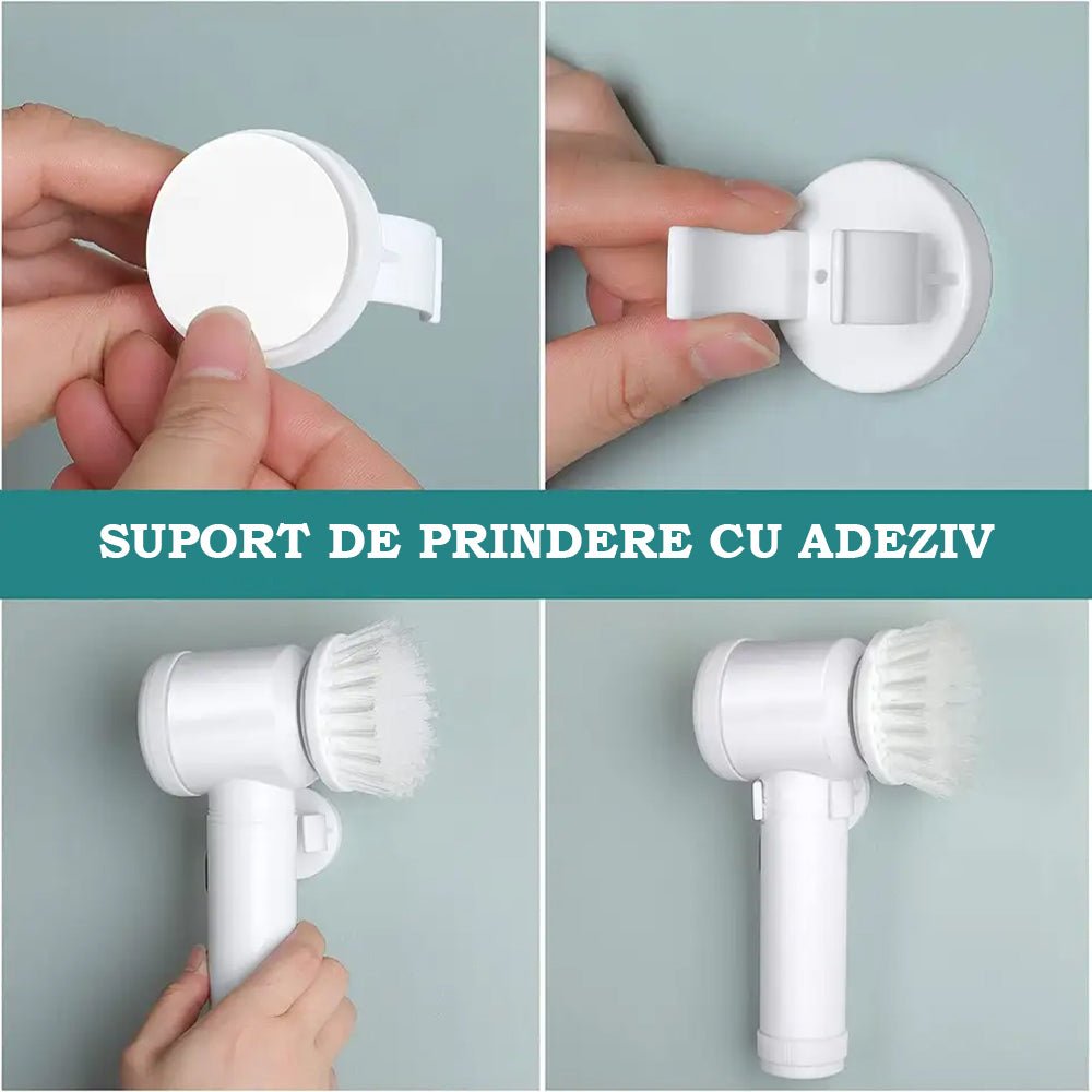 Perie Electrică pentru Curățare 3 Accesorii de Schimb - Promagg.ro