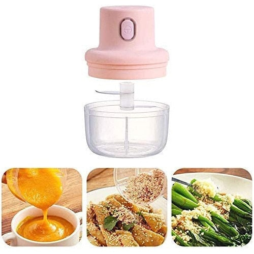 Mini Tocător Electric Portabil – 250ml, 45W, Încărcare USB - imagine 3