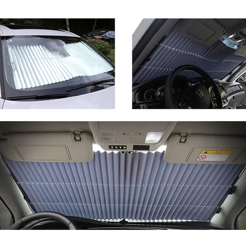 Parasolar Auto Retractabil Stil Acordeon - imagine 6