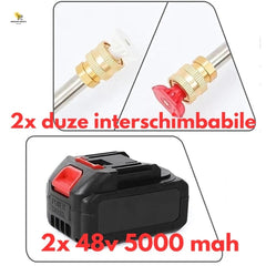 Aparat de Spălat cu Presiune Fără Fir – 500W, 30 Bar