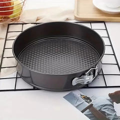 Set 3 Forme pentru Prăjituri, Inima, Patrat, Rotund, Baza detasabila, acoperire antiaderenta, 24 cm/26 cm/28 cm - Promagg.ro