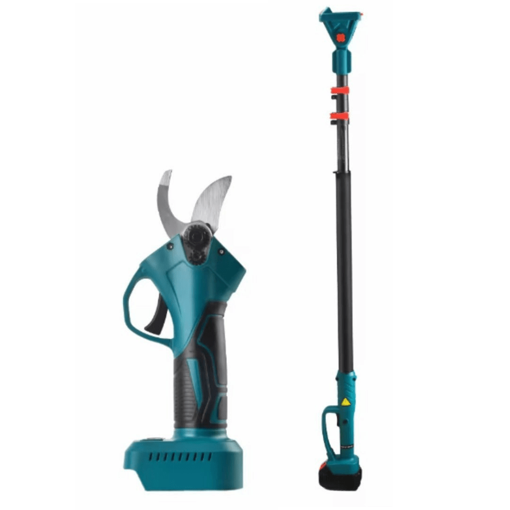Set Foarfecă Electrică 24V + Braț Telescopic (150 - 250 cm) cu 2 Acumulatori - Promagg.ro