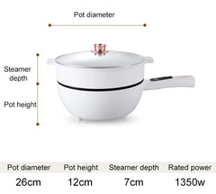 Tigaie electrica 26cm, inteligenta, multifunctionala 3L - Promagg.ro