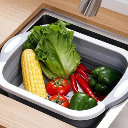 Tocator 3 in 1 multifunctional, pliabil, scurgator, uscator pentru alimente - Promagg.ro