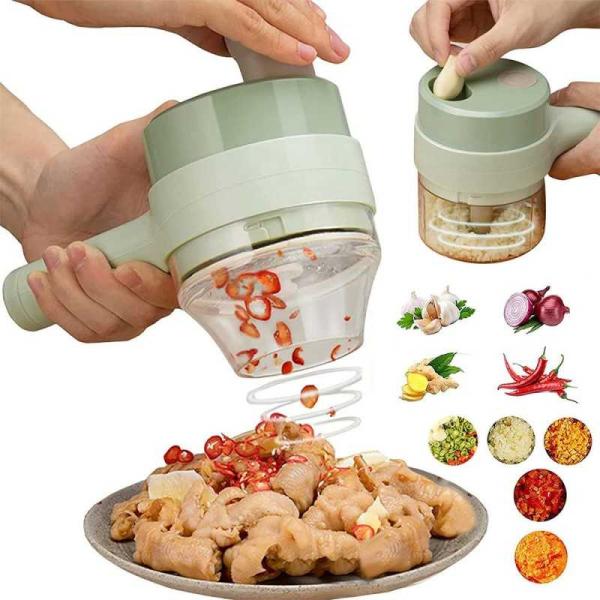 Tocator si maruntitor electric pentru alimente si legume 4 in 1 - Promagg.ro
