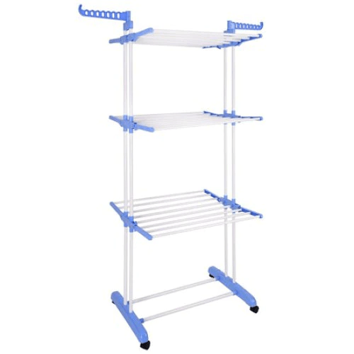 Uscător Vertical Mobil și Pliabil pentru Rufe cu Suport Umerase Inaltime 170cm - Promagg.ro