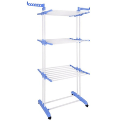 Uscător Vertical Mobil și Pliabil pentru Rufe cu Suport Umerase Inaltime 170cm - Promagg.ro