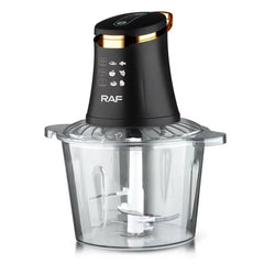 Tocător Electric Multifuncțional RAF cu Bol Transparent 3L și 4 Lame Duble din Oțel Inoxidabil