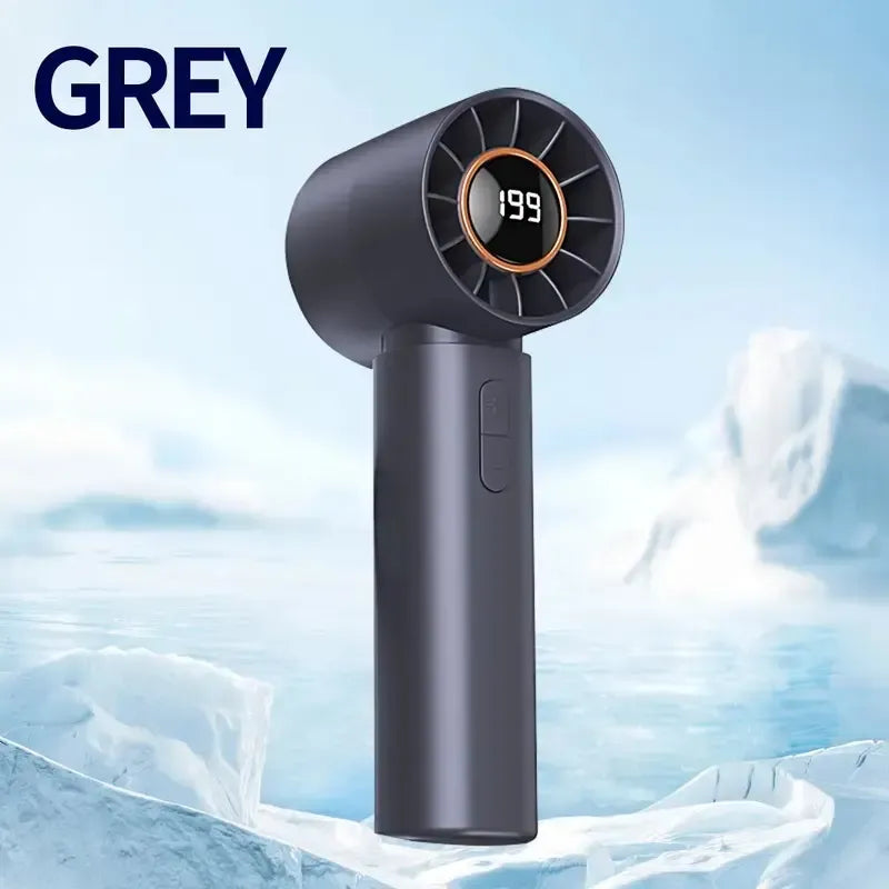 Ventilator portabil turbo fara elice cu afisaj LED si incarcare Type-C - imagine 11