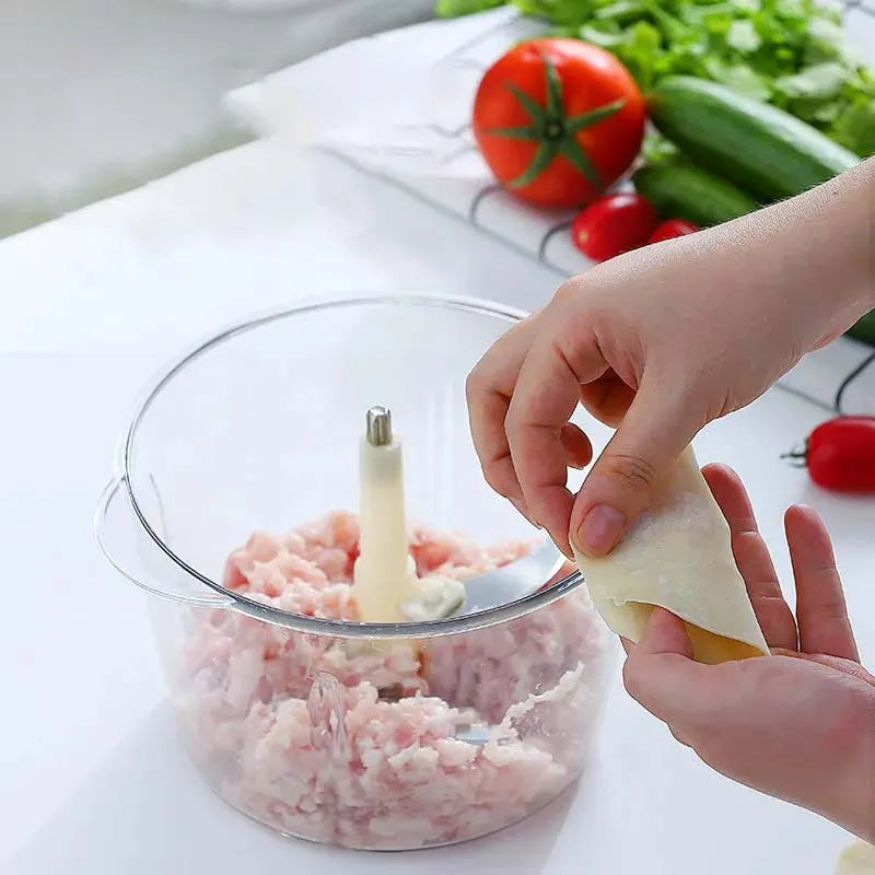 Mașină de tocat legume manuală tip presare multifuncțională - imagine 3