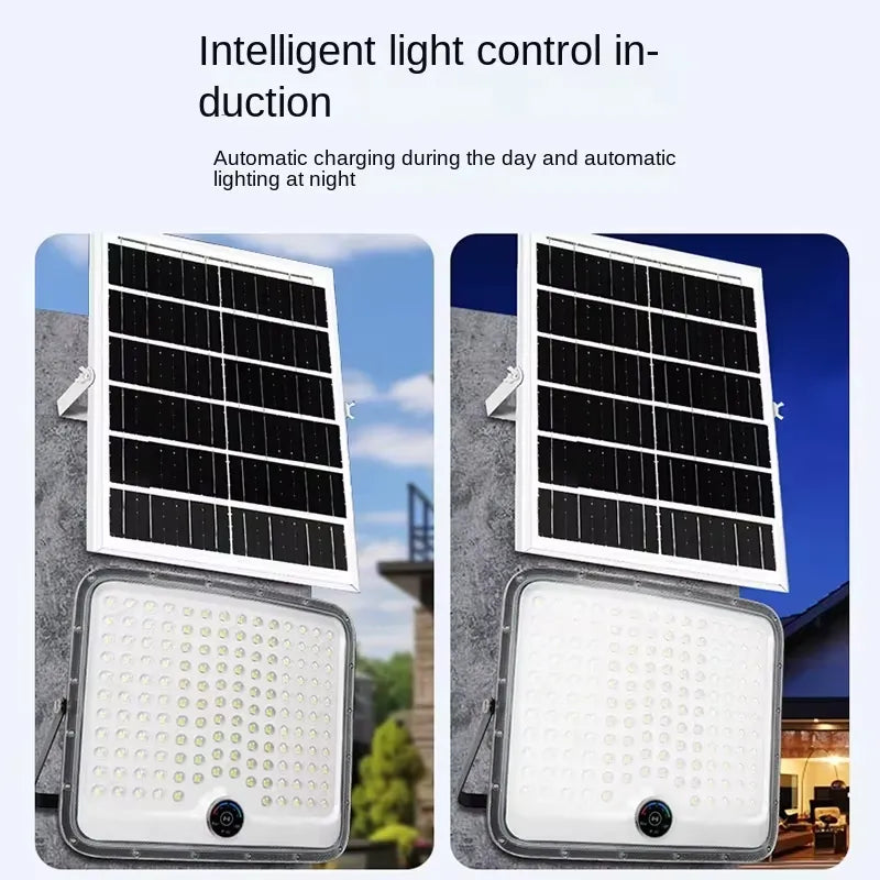 Proiector Solar LED Exterior cu Panou Separat – IP65, Senzor Mișcare - imagine 2