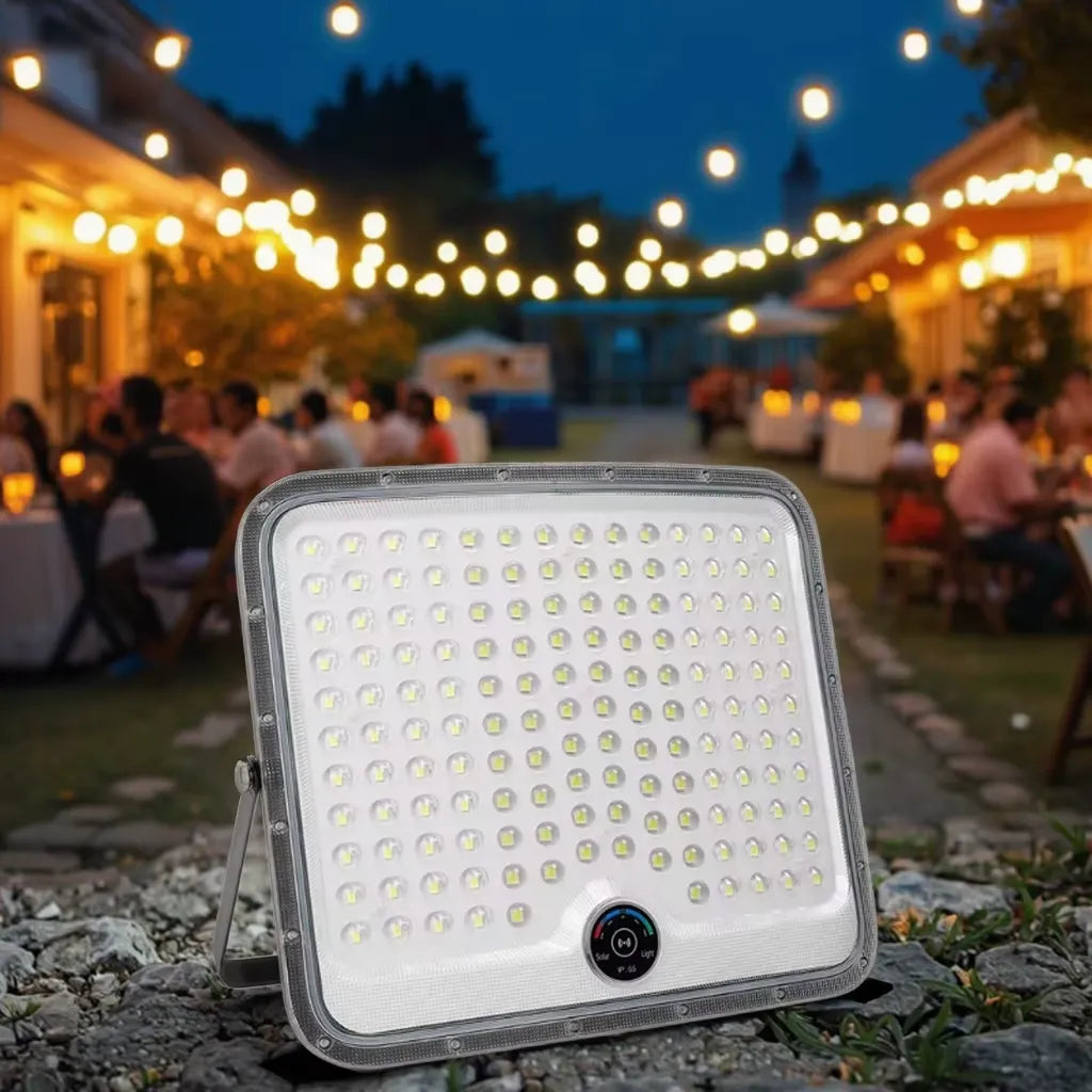 Proiector Solar LED Exterior cu Panou Separat – IP65, Senzor Mișcare